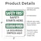 Signmission Safety Culture Sign, 3.5 in Width, Vinyl Decal, Rectangle, Bilingual OS-2PACK-SF-D-35-L-10875 - alternate 2